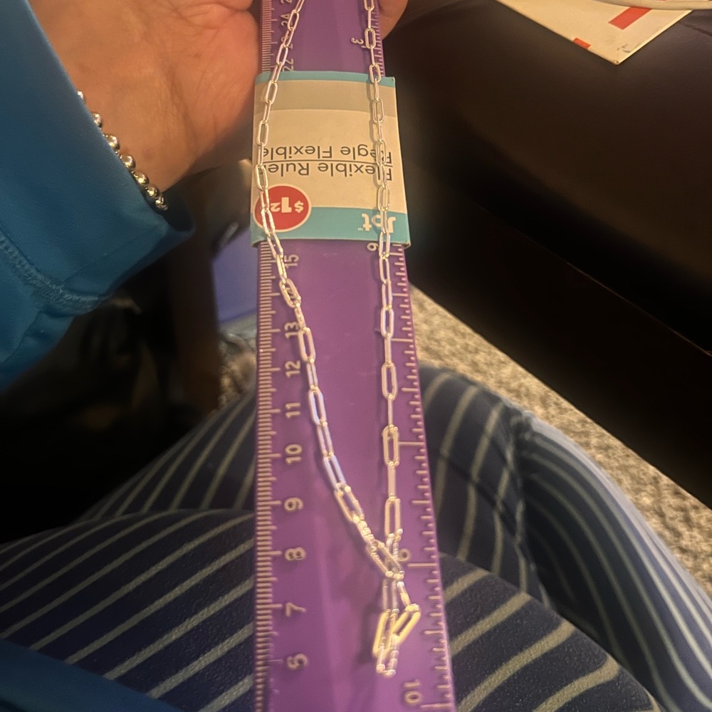 925 Silver-paperclip Chain -Italy